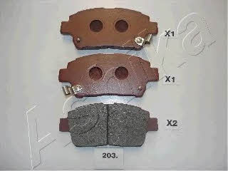 Ashika 50-02-203 Brake Pad Set, disc brake 5002203: Buy near me in Poland at 2407.PL - Good price!