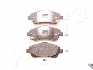 Ashika 50-02-206 Brake Pad Set, disc brake 5002206: Buy near me in Poland at 2407.PL - Good price!