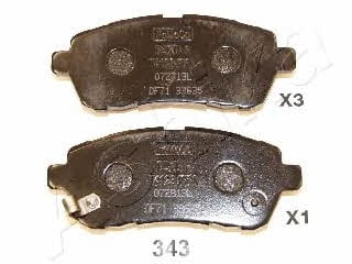 Ashika 50-03-343 Brake Pad Set, disc brake 5003343: Buy near me in Poland at 2407.PL - Good price!