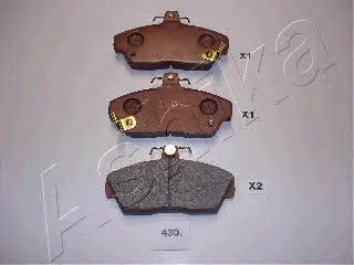 Ashika 50-04-430 Brake Pad Set, disc brake 5004430: Buy near me at 2407.PL in Poland at an Affordable price!