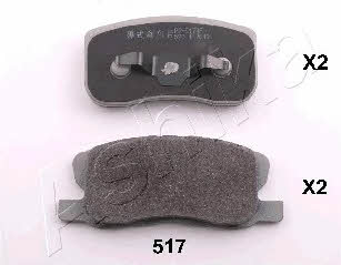 Ashika 50-05-517 Brake Pad Set, disc brake 5005517: Buy near me in Poland at 2407.PL - Good price!