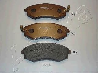 Ashika 50-05-590 Brake Pad Set, disc brake 5005590: Buy near me in Poland at 2407.PL - Good price!