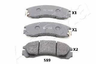 Ashika 50-05-599 Brake Pad Set, disc brake 5005599: Buy near me in Poland at 2407.PL - Good price!