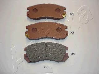 Ashika 50-07-708 Brake Pad Set, disc brake 5007708: Buy near me in Poland at 2407.PL - Good price!