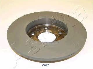 Ashika 61-0W-W07 Rear brake disc, non-ventilated 610WW07: Buy near me in Poland at 2407.PL - Good price!
