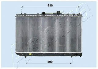 Ashika RDA153007 Радиатор охлаждения двигателя RDA153007: Отличная цена - Купить в Польше на 2407.PL!