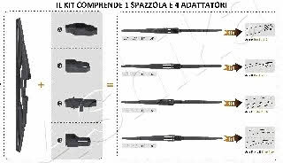 Ashika SA-X28R Rear wiper blade 280 mm (11") SAX28R: Buy near me in Poland at 2407.PL - Good price!
