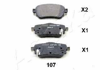 Ashika 51-01-107 Brake Pad Set, disc brake 5101107: Buy near me in Poland at 2407.PL - Good price!