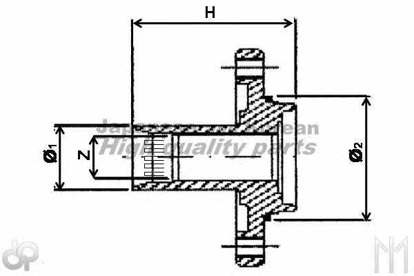 Ashuki T611-03 Маточина колеса T61103: Приваблива ціна - Купити у Польщі на 2407.PL!