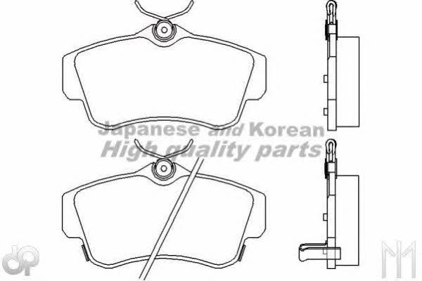 Ashuki US104201 Тормозные колодки дисковые, комплект US104201: Отличная цена - Купить в Польше на 2407.PL!