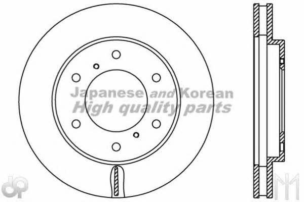 Ashuki 0990-1605 Front brake disc ventilated 09901605: Buy near me at 2407.PL in Poland at an Affordable price!