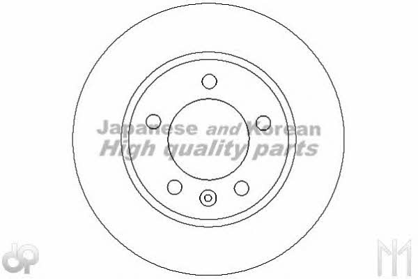 Ashuki 0993-4401 Rear brake disc, non-ventilated 09934401: Buy near me in Poland at 2407.PL - Good price!