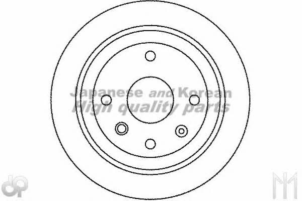 Ashuki 0993-9090 Rear brake disc, non-ventilated 09939090: Buy near me in Poland at 2407.PL - Good price!