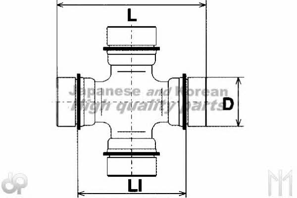 Ashuki 0876-1003 Joint, propeller shaft 08761003: Buy near me at 2407.PL in Poland at an Affordable price!