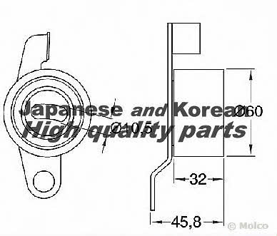 Ashuki 0342-4304 Tensioner pulley, timing belt 03424304: Buy near me in Poland at 2407.PL - Good price!