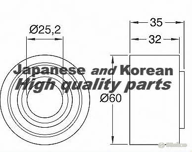 Ashuki 0342-5304 Tensioner pulley, timing belt 03425304: Buy near me at 2407.PL in Poland at an Affordable price!