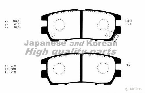 Ashuki C016-05 Brake Pad Set, disc brake C01605: Buy near me in Poland at 2407.PL - Good price!