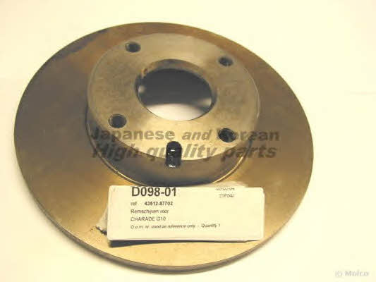 Ashuki D098-01 Тормозной диск передний невентилируемый D09801: Отличная цена - Купить в Польше на 2407.PL!
