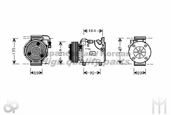 Ashuki C561-01 Compressor, air conditioning C56101: Buy near me in Poland at 2407.PL - Good price!