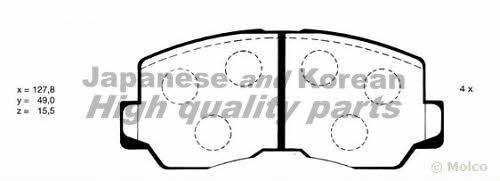 Ashuki C005-01 Brake Pad Set, disc brake C00501: Buy near me in Poland at 2407.PL - Good price!