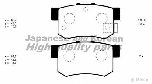 Ashuki H026-20 Brake Pad Set, disc brake H02620: Buy near me in Poland at 2407.PL - Good price!