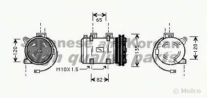 Ashuki N550-04 Компрессор кондиционера N55004: Отличная цена - Купить в Польше на 2407.PL!
