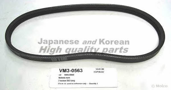 Ashuki VM3-0563 V-ribbed belt 3PK563 VM30563: Buy near me in Poland at 2407.PL - Good price!
