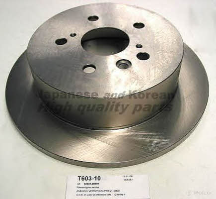 Ashuki T603-10 Rear brake disc, non-ventilated T60310: Buy near me in Poland at 2407.PL - Good price!