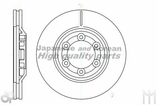 Ashuki IS606-01 Front brake disc ventilated IS60601: Buy near me in Poland at 2407.PL - Good price!