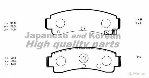 Ashuki N011-86 Brake Pad Set, disc brake N01186: Buy near me in Poland at 2407.PL - Good price!