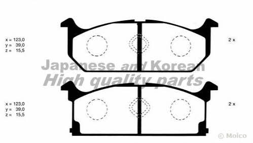 Ashuki K012-04 Brake Pad Set, disc brake K01204: Buy near me in Poland at 2407.PL - Good price!