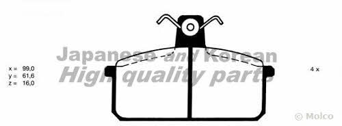 Ashuki K012-15 Brake Pad Set, disc brake K01215: Buy near me in Poland at 2407.PL - Good price!