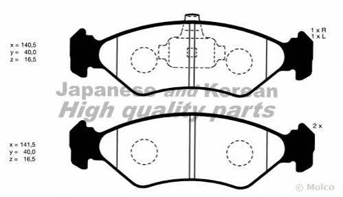 Ashuki M041-10 Brake Pad Set, disc brake M04110: Buy near me in Poland at 2407.PL - Good price!