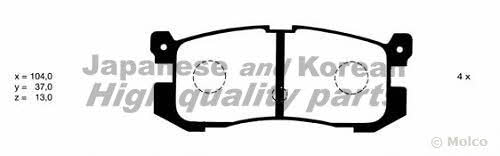 Ashuki M074-01 Brake Pad Set, disc brake M07401: Buy near me in Poland at 2407.PL - Good price!