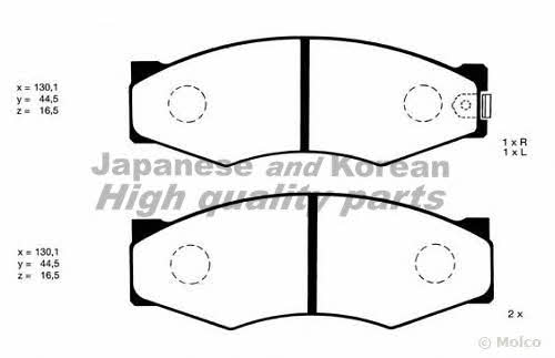 Ashuki N009-10 Гальмівні колодки, комплект N00910: Приваблива ціна - Купити у Польщі на 2407.PL!