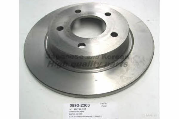 Ashuki 0993-2303 Rear brake disc, non-ventilated 09932303: Buy near me in Poland at 2407.PL - Good price!
