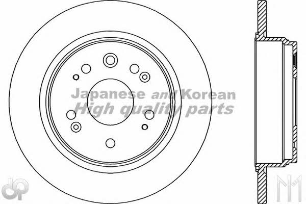 Ashuki 0993-6204 Rear brake disc, non-ventilated 09936204: Buy near me in Poland at 2407.PL - Good price!