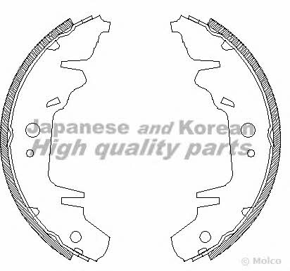 Ashuki 1050-0130 Колодки тормозные барабанные, комплект 10500130: Отличная цена - Купить в Польше на 2407.PL!