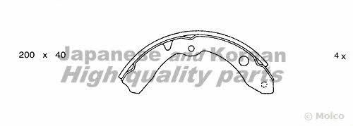 Ashuki 1050-5006 Brake shoe set 10505006: Buy near me in Poland at 2407.PL - Good price!