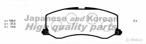 Ashuki 1080-0108 Тормозные колодки дисковые, комплект 10800108: Отличная цена - Купить в Польше на 2407.PL!