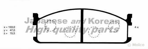 Ashuki 1080-2009 Brake Pad Set, disc brake 10802009: Buy near me in Poland at 2407.PL - Good price!