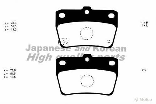 Ashuki 1083-0202 Brake Pad Set, disc brake 10830202: Buy near me in Poland at 2407.PL - Good price!
