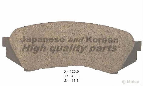 Ashuki 1083-2202 Brake Pad Set, disc brake 10832202: Buy near me in Poland at 2407.PL - Good price!