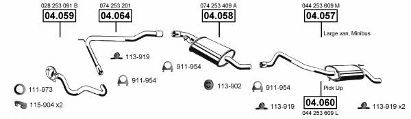  VA038520 Система випуску відпрацьованих газів VA038520: Приваблива ціна - Купити у Польщі на 2407.PL!