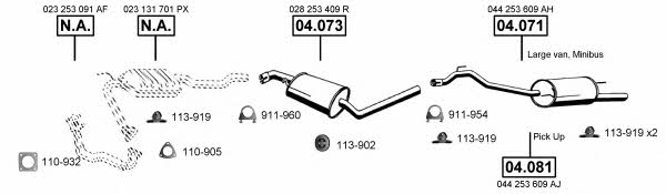  VA038610 Система випуску відпрацьованих газів VA038610: Приваблива ціна - Купити у Польщі на 2407.PL!