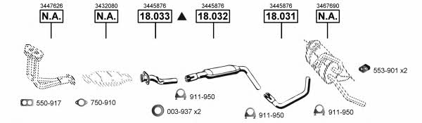 Asmet VO184200 Exhaust system VO184200: Buy near me in Poland at 2407.PL - Good price!