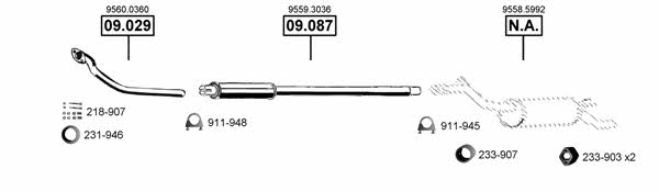 Asmet CI091950 Exhaust system CI091950: Buy near me in Poland at 2407.PL - Good price!