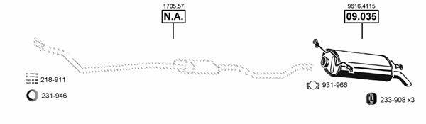 Asmet CI092040 Exhaust system CI092040: Buy near me in Poland at 2407.PL - Good price!