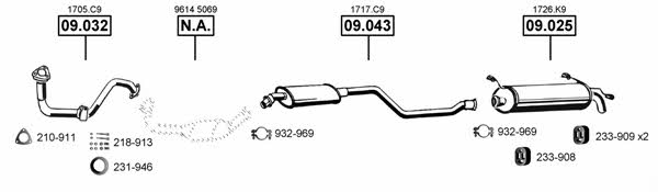  CI092815 Exhaust system CI092815: Buy near me in Poland at 2407.PL - Good price!