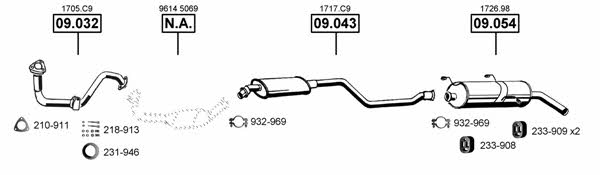  CI092905 Exhaust system CI092905: Buy near me in Poland at 2407.PL - Good price!